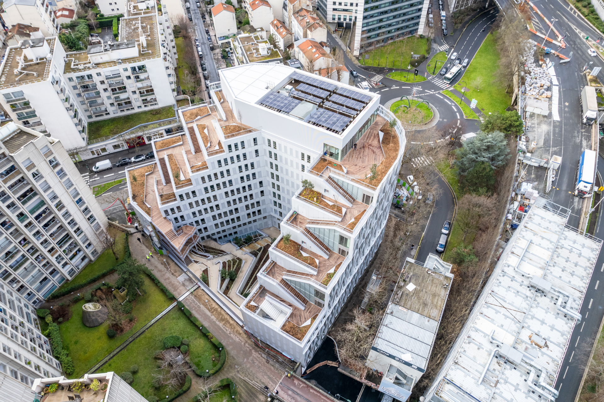saa architectes bureaux silver island puteaux